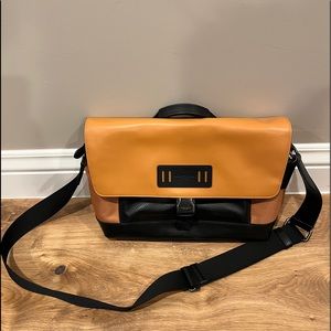 Brand new Coach mens leather messenger bag
